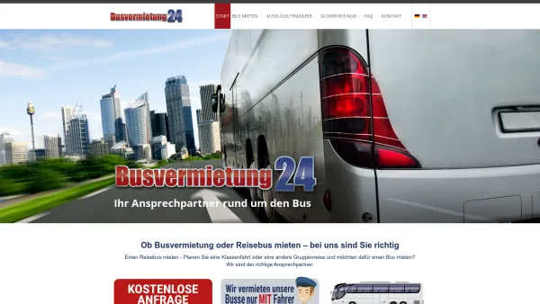 Website Screenshot: Busvermietung24 GmbH - START - Busvermietung24 - Date: 2023-06-20 10:41:53