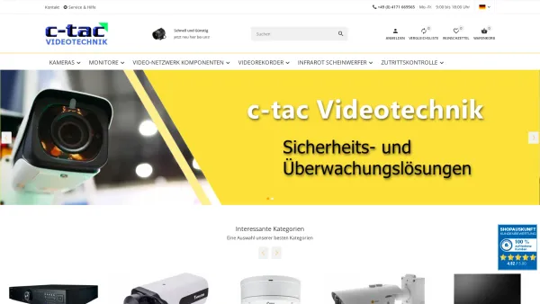 Website Screenshot: c-tac GmbH & Co. KG - Startseite c-tac Videotechnik - Date: 2023-06-16 10:11:29