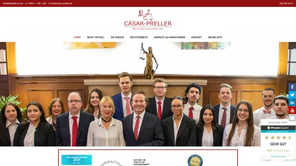 Website Screenshot: Cäsar-Preller - Anwalt Wiesbaden: Die Fachanwaltskanzlei Cäsar-Preller - Date: 2023-06-16 10:11:29