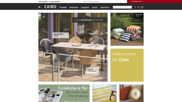 Website Screenshot: Cairo AG - Designermöbel & Büromöbel online kaufen bei cairo.de - Date: 2023-06-16 10:11:29