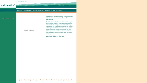 Website Screenshot: CALL-METICS Spezialagentur für Kundenmanagement und Dialogmarketing - call-metics - Spezialagentur für Kundenmanagement: Home - Date: 2023-06-16 10:11:29
