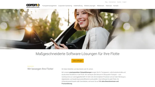 Website Screenshot: Carano Software Solutions GmbH - Carano Software Solutions | Flotten- & Fuhrparkverwaltung - Date: 2023-06-16 10:11:32