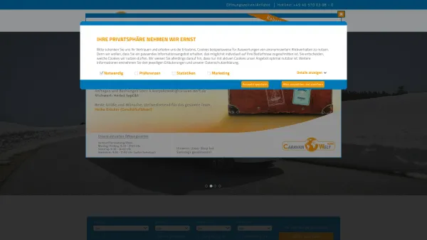 Website Screenshot: Caravan-Welt GmbH Nord - Caravan Welt Nord - Date: 2023-06-16 10:11:32