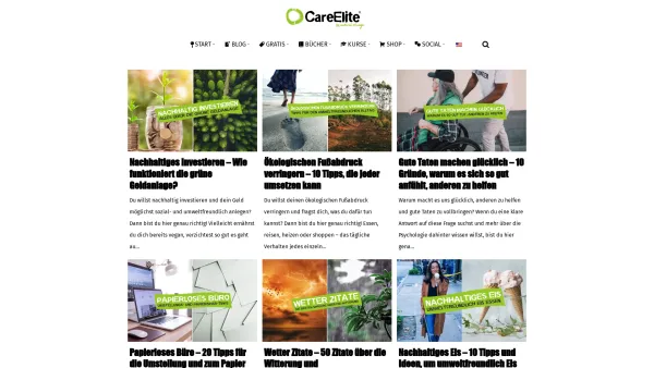 Website Screenshot: CareElite - Einfach nachhaltiger und bewusster leben • CareElite - Date: 2023-06-20 10:41:53