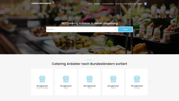 Website Screenshot: Catering-Anbieter.berlin - 967 Catering Anbieter in deiner Nähe | Catering-Anbieter.berlin - Date: 2023-06-20 10:41:53