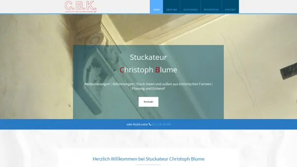 Website Screenshot: Blume + Kreidel - Home Christoph Blume in Hamburg - Date: 2023-06-16 10:11:32