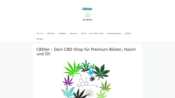 Website Screenshot: CBDler Shop - CBD Shop | CBD Blüten, Öl & Hasch kaufen - Date: 2023-06-20 10:41:53