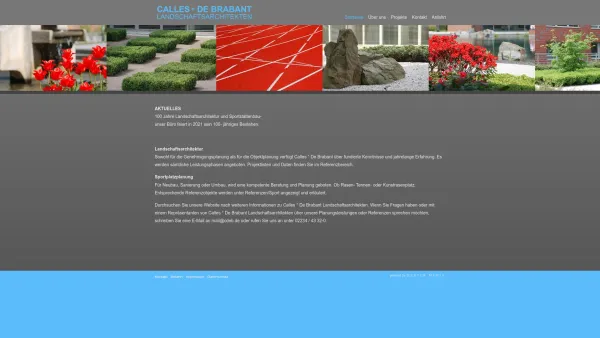 Website Screenshot: CALLES · DE BRABANT -  LANDSCHAFTSARCHITEKTEN BDLA Beratung,  Planung, Bauleitung - Calles - De Brabant Landschaftsarchitekten - Date: 2023-06-16 10:11:32