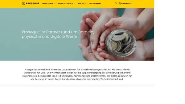 Website Screenshot: Chorus Security Service GmbH &Co.KG -  Ihr Partner mit Sicherheit - Prosegur Deutschland | Geldtransporte, Bargeldhandling - Date: 2023-06-16 10:11:33