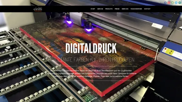 Website Screenshot: Cirilli Printmedia - Cirilli Printmedia - Ihre Siebdruckerei in Berlin - Date: 2023-06-16 10:11:33