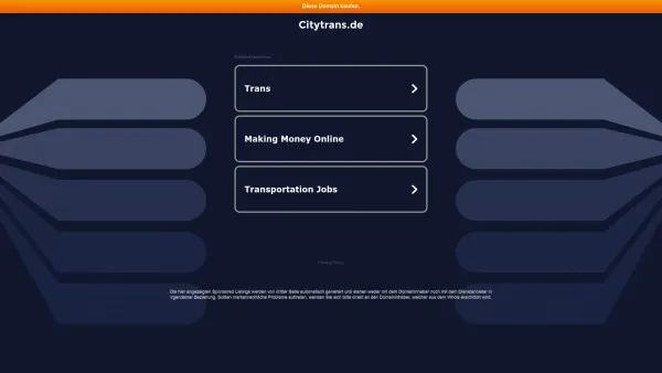 Website Screenshot: Autovermietung City-Trans GmbH Filiale Leipzig 3 -  IMMER FÜR SIE DA - citytrans.de - Date: 2023-06-16 10:11:36