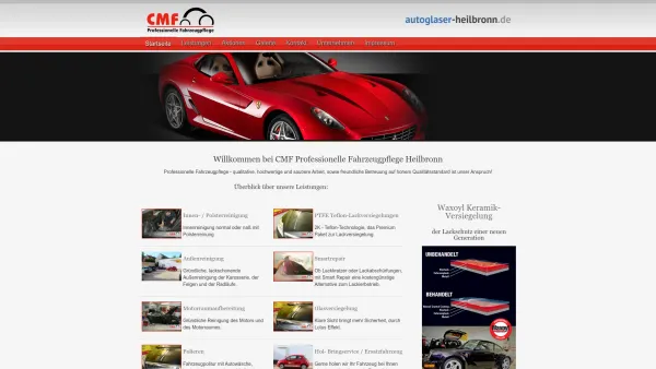 Website Screenshot: CMF Werbetechnik & Fahrzeugpflege - CMF Fahrzeugpflege - Startseite - Date: 2023-06-16 10:11:36