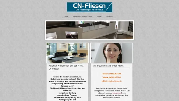 Website Screenshot: CN-Fliesen Claus Niemeyer - CN-Fliesen - Fliesenleger Bargteheide,Ahrensburg und Umgebung - Date: 2023-06-16 10:11:36