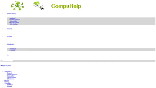 Website Screenshot: CompuHelp -  Wir sind Ihr Partner beim Umbau, bei der  Erweiterung und bei der Neubeschaffung Ihrer IT-Lösungen! - IT-Consulting und Beratung - Date: 2023-06-16 10:11:36
