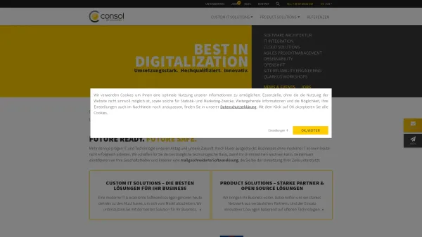 Website Screenshot: ConSol Consulting&Solutions Software GmbH - ConSol Software GmbH | IT-Solutions & passgenaue Software - Date: 2023-06-16 10:11:36