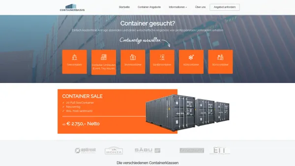 Website Screenshot: CSH Container Services Hamburg UG - Containerbasis.de ist die Anlaufstelle für Container - Date: 2023-06-16 10:11:36
