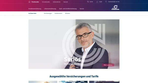 Website Screenshot: Die Continentale Generalagentur Munir Abdalla - Continentale Versicherung – Vertrauen, das bleibt. - Date: 2023-06-16 10:11:36