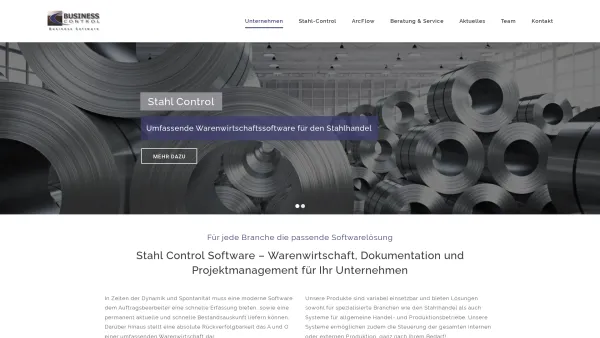 Website Screenshot: Business Control Software GmbH - Unternehmen – Business Control Software - Date: 2023-06-16 10:11:36