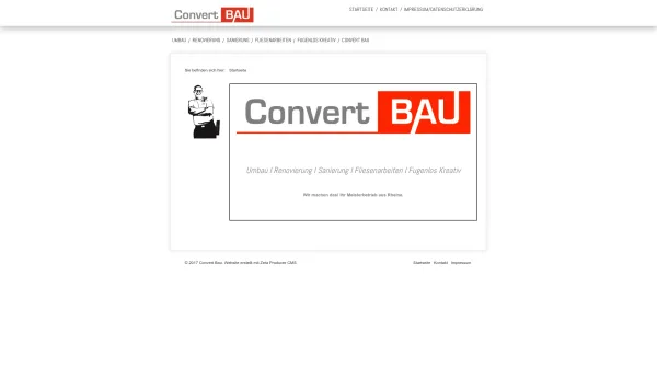 Website Screenshot: Convert Bau - Herzlich willkommen! - Date: 2023-06-20 10:41:54