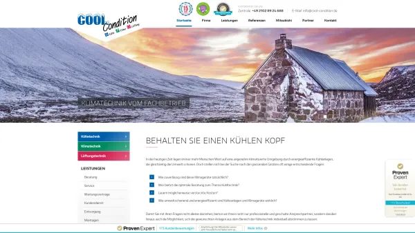 Website Screenshot: Cool Condition GmbH & Co. KG - Klimaanlagen & Klimageräte aus Ratingen - Klimaanlage - Date: 2023-06-19 21:36:26