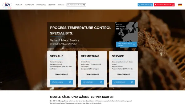 Website Screenshot: CoolEnergy GmbH - ICS Cool Energy - Kälte-, Wärme- und Klimatechnik - Date: 2023-06-16 10:11:39