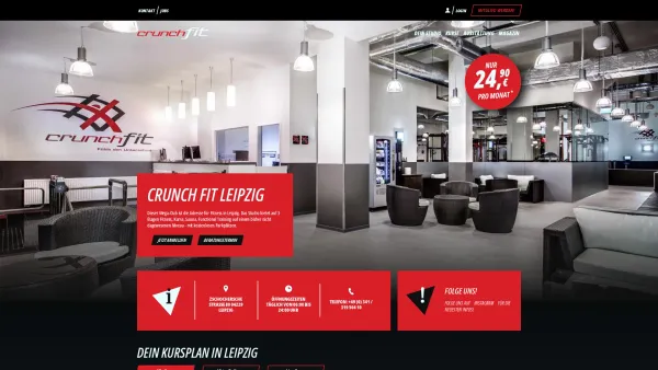 Website Screenshot: Crunch Fit Leipzig - Leipzig - Crunch Fit - Fühle den Unterschied - Date: 2023-06-20 10:41:54