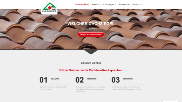 Website Screenshot: Dachbau Nord GmbH -  ...deckt Dächer - Dachbau Nord GmbH | ... deckt Dächer! - Date: 2023-06-16 10:11:39