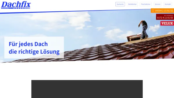 Website Screenshot: Dachfix Bedachungs GmbH - Startseite - Dachfix Bedachungs-GmbH - Date: 2023-06-16 10:11:39