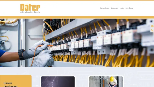 Website Screenshot: Däter Elektrotechnik GmbH -  Ihr Partner für Steuerungstechnik und Automation - Home - Däter Elektrotechnik GmbH - Date: 2023-06-16 10:11:39