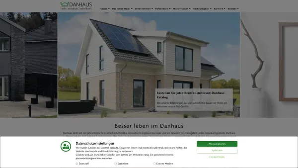 Website Screenshot: Danhaus Deutschland GmbH - Danhaus – das Energiesparhaus und Fertighaus - Date: 2023-06-20 10:41:54