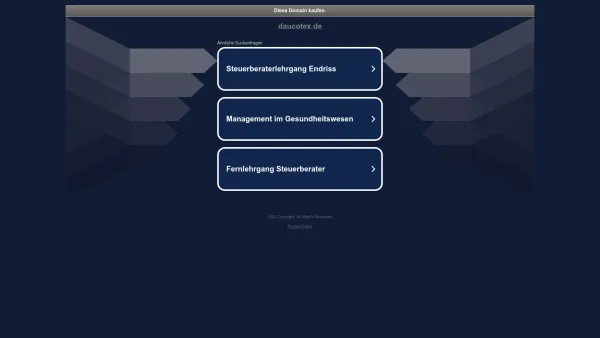 Website Screenshot: Harald Dau Hamburg und DauCoeur Berlin - daucotex.de - Date: 2023-06-16 10:11:42