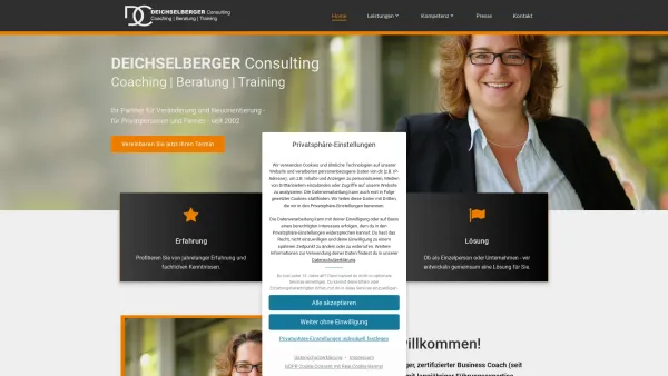 Website Screenshot: Deichselberger Consulting, Coaching in Stuttgart, Karriere Coaching + Bewerbungsberatung, 0711 - Karriere Coaching & Beratung in Stuttgart - Deichselberger Consulting - Date: 2023-06-16 10:11:42