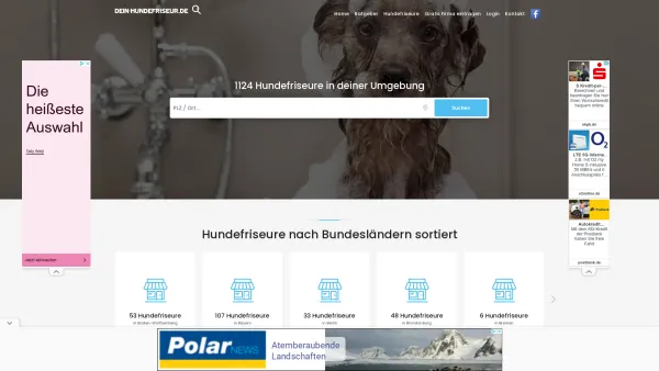 Website Screenshot: Dein-Hundefriseur.de - 1124 Hundefriseure in deiner Nähe | Dein-Hundefriseur.de - Date: 2023-06-20 10:41:54