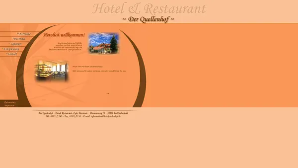 Website Screenshot: Der Quellenhof - Hotel/Restaurant Der Quellenhof ~ Herzlich willkommen! - Date: 2023-06-16 10:11:45