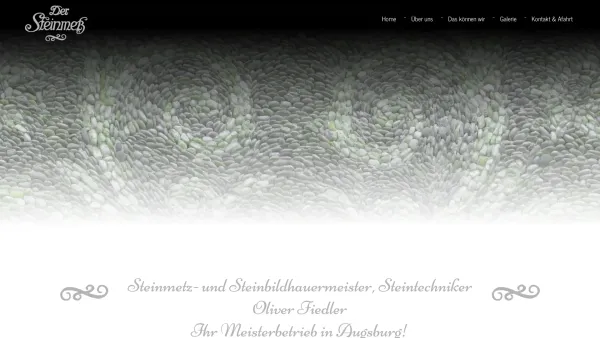 Website Screenshot: Fiedler Oliver Peter GmbH -  Steinmetz- und Steinbildhauer Meister Staatl. gepr. Steintechniker / Gestalter - Steinmetz Oliver Fiedler, Augsburg | Grabsteine/Natursteine - Date: 2023-06-16 10:11:45