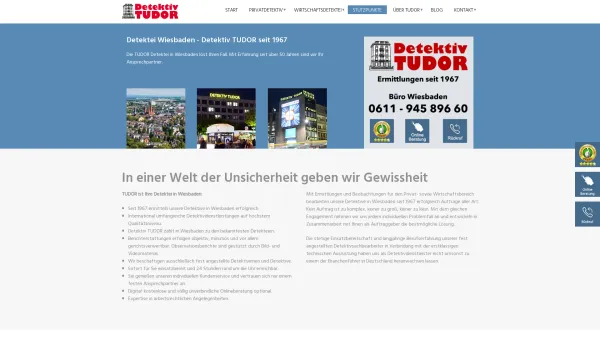 Website Screenshot: TUDOR Detektei Wiesbaden - Detektei in Wiesbaden - Detektiv Tudor seit 1967 / Detektei TUDOR - Date: 2023-06-16 10:11:45