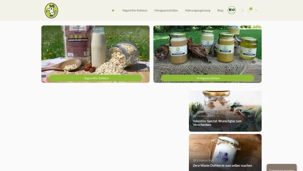 Website Screenshot: Die Kulinaristen GmbH - DieKulinaristen – Bio-Honige & vegane Rohkost - Date: 2023-06-16 10:11:49