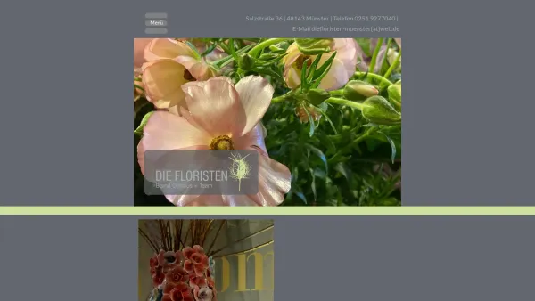 Website Screenshot: Die Floristen - diefloristen-muenster.de - Date: 2023-06-16 10:11:49