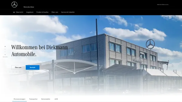Website Screenshot: Georg Diekmann Automobile GmbH & Co. KG -  Mercedes-Benz und Chrysler/Jeep auf einem Betriebsgelände - Übersicht - Date: 2023-06-16 10:11:49