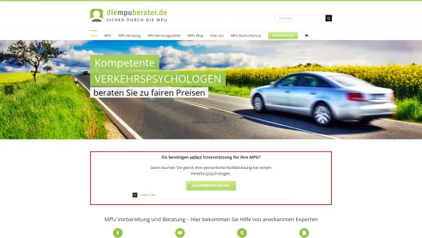 Website Screenshot: DMB Die MPU Berater GmbH - MPU Vorbereitung & Beratung 2022 | Professionelle Verkehrspsychologen - Date: 2023-06-16 10:11:49