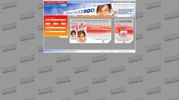 Website Screenshot: Digitaldruck3000 - DIGITALDRUCK 3000, Großformatdrucke ab 16,99 EUR/qm inkl. 19% MwSt. !!! - Date: 2023-06-16 10:11:49