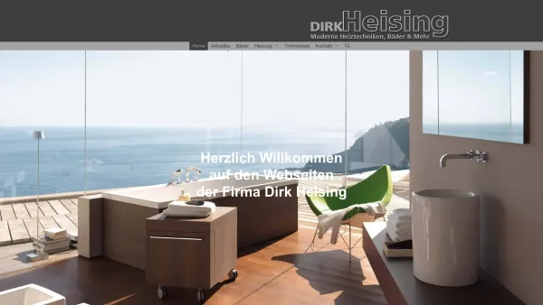 Website Screenshot: Sanitär + Heizung Dirk Heising -  MEISTERBETRIEB ALLES AUS EINER HAND - Dirk Heising | Moderne Heiztechniken, Bäder und Accesoires - Date: 2023-06-16 10:11:49