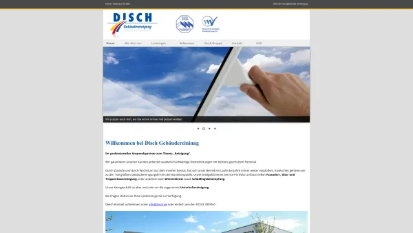 Website Screenshot: DISCH Gebäudereinigung GmbH - Disch Gebäudereinigung in Ettlingen - Date: 2023-06-16 10:11:49