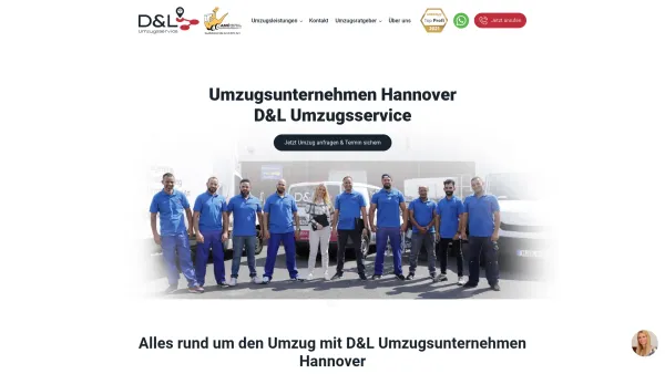 Website Screenshot: D&L Umzugsservice - Umzugsunternehmen Hannover - D&L Umzugsservice - Date: 2023-06-20 10:41:56