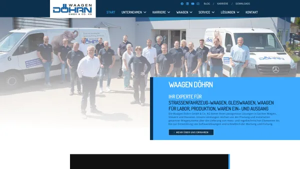 Website Screenshot: Waagen - Döhrn -  Wäge- und Datentechnik - Waagen Döhrn in Wesel – Fahrzeugwaagen Gleiswaagen uvm - Date: 2023-06-16 10:11:52