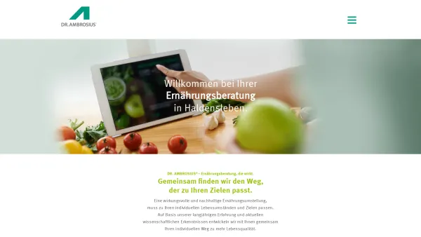 Website Screenshot: Studio für Ernährungsberatung Astrid Kriege-Steffen - DR. AMBROSIUS – Haldensleben - Date: 2023-06-16 10:11:52