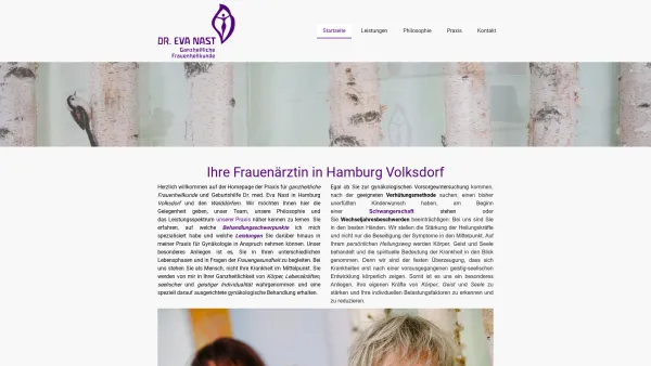 Website Screenshot: Dr. Eva Nast ganzheitliche Frauenheilkunde - Schön, Sie zu sehen! - Ganzheitliche Frauenärztin Dr. Eva Nast - Date: 2023-06-16 10:11:52
