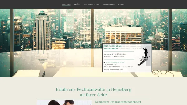 Website Screenshot: KNP Dr. Nenninger Rechtsanwälte - KNP Dr. Nenninger Rechtsanwälte in Heinsberg - Date: 2023-06-16 10:11:52
