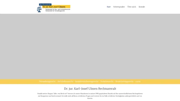 Website Screenshot: Dr. Ulmen · Rechtsanwaltgesellschaft mbH - Dr. jur. Karl-Josef Ulmen Rechtsanwalt aus Wittlich - Date: 2023-06-16 10:11:52