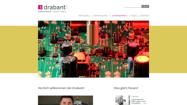 Website Screenshot: Drabant GmbH & Co. KG Automotive-Elektronik - Herzlich willkommen: Drabant GmbH & Co. KG - Automotive Elektronik - Date: 2023-06-16 10:11:52
